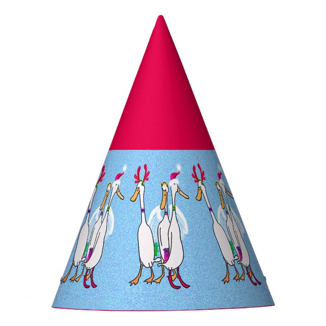 Christmas ducks party hat (Front)