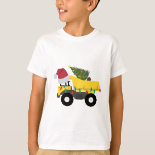 Christmas Dump Truck Construction Trucks T-Shirt