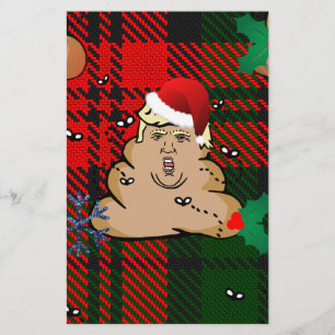 christmas dump trump stationery