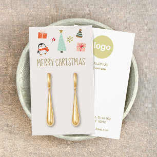 Christmas Earring Logo Display Card