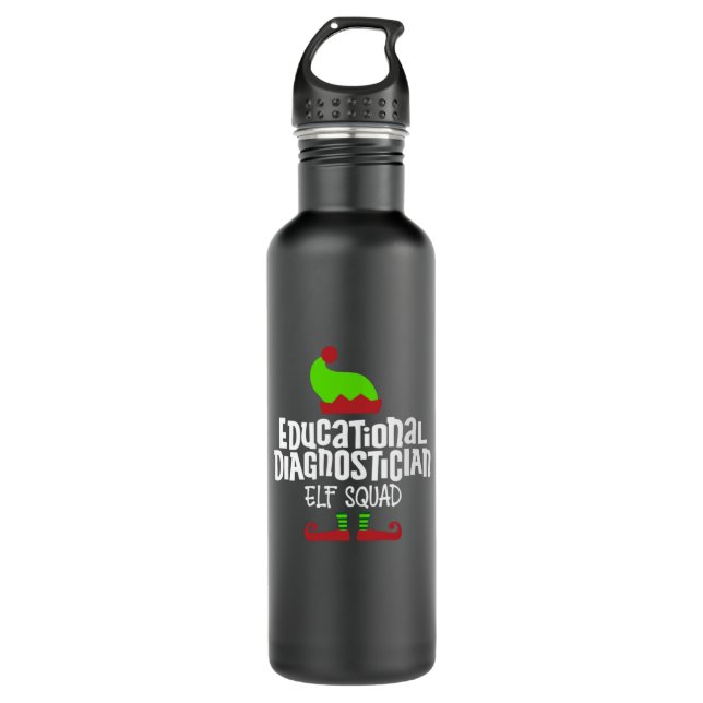 Christmas Educational Diagnostician 710 Ml Water Bottle (Front)