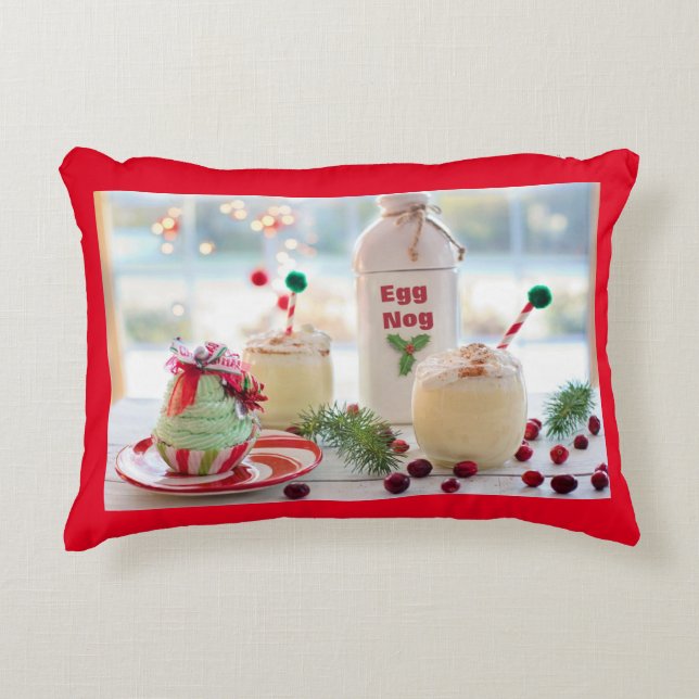 CHRISTMAS EGGNOG  ACCENT PILLOW (Front)