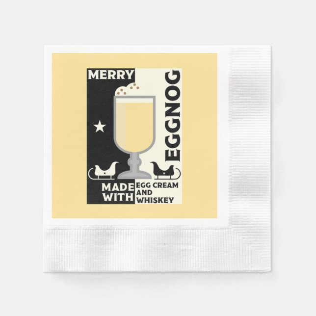 Christmas Eggnog Punch Napkin (Front)