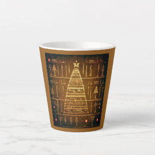 Christmas Egyptian Hieroglyphs 3 Latte Mug