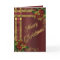 Christmas elegance card gold and red Victorian