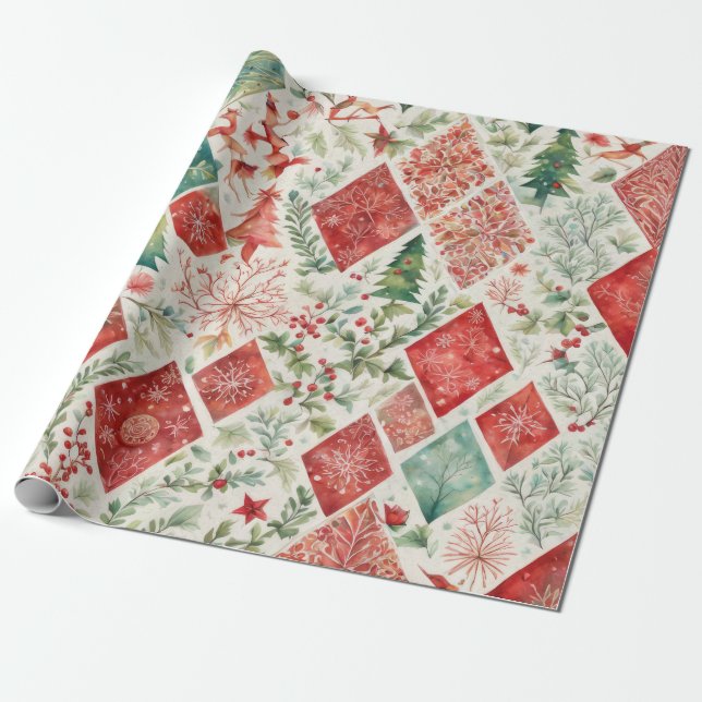 Christmas Elegance n20 Wrapping Paper (Unrolled)