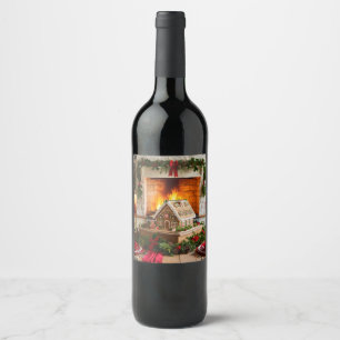 Christmas Elegance Wine Label