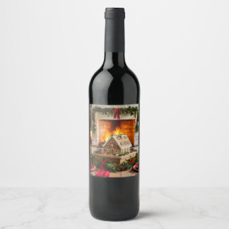 Christmas Elegance  Wine Label