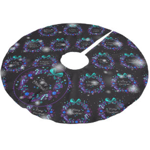 Christmas Elegant Gift Brushed Polyester Tree Skirt