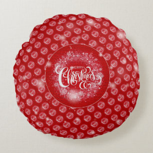 Christmas Elegant Gift Round Pillow