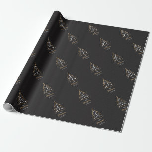 Christmas Elegant Premium Black Gold Wrapping Paper