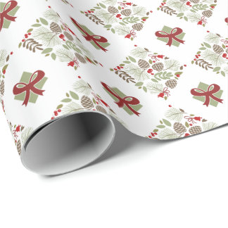Christmas, elegant, winter. gift paper