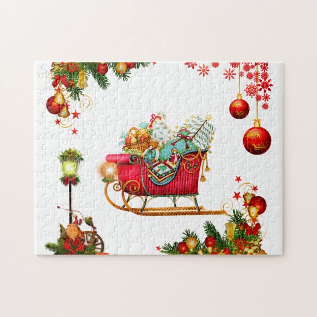 Christmas Elements Jigsaw Puzzle (Horizontal)