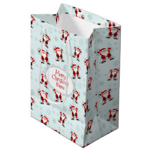 Christmas Elements Santa Claus Medium Gift Bag