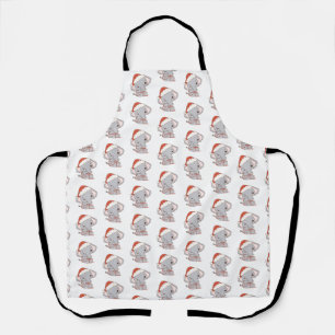 Christmas Elephant Apron