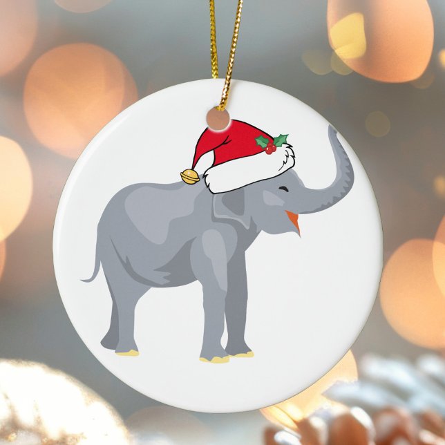 Christmas Elephant Ceramic Ornament (Creator Uploaded)