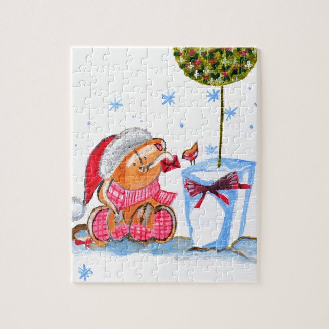 Christmas Elephant Jigsaw Puzzle (Vertical)