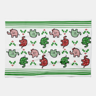 Christmas Elephant Kitchen Towel