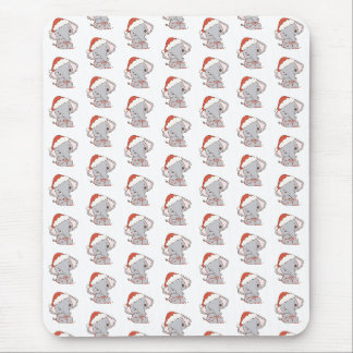 Christmas Elephant Mouse Pad