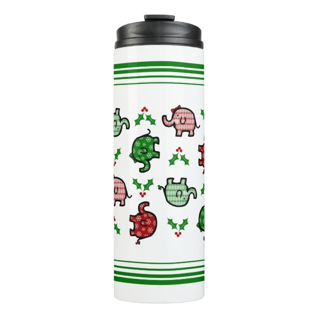 Christmas Elephant Tumbler (Front)