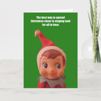 Christmas Elf card