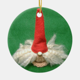 Christmas Elf Ceramic Ornament