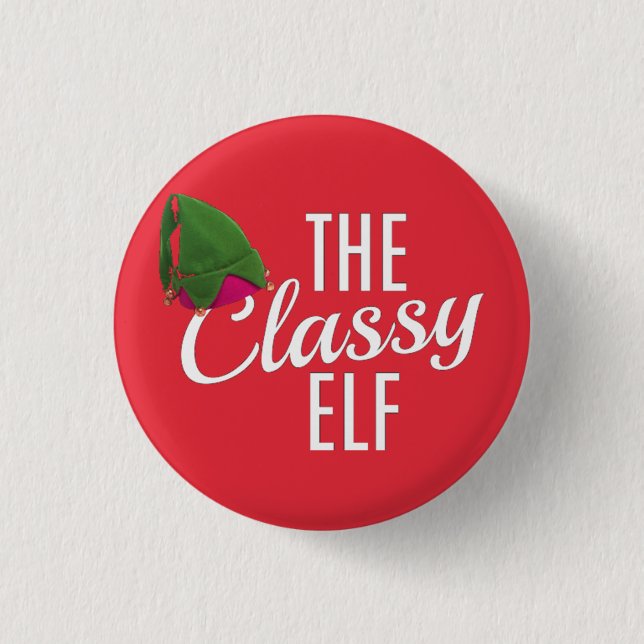 christmas,elf , christmas elf,christmas 1 inch round button (Front)