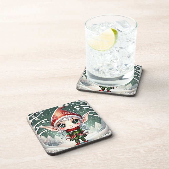 Christmas Elf Coaster (Right Side)