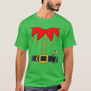 Christmas Elf Costume Funny Xmas Holiday T-Shirt