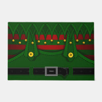 Christmas Elf Door Mats & Decor