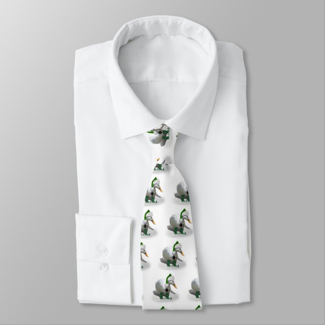 Christmas Elf Duck - Santa's Helper Tie (Tied)