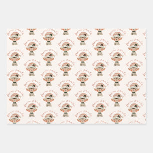 Christmas Elf From Santa Wrapping Paper Sheet