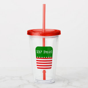 Christmas Elf Fuel Acrylic Tumbler