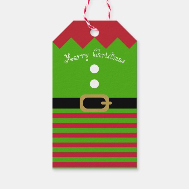 Christmas Elf Gift Tags (Front)
