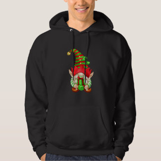 Christmas Elf Gnomie Mom With Xmas Gifts Cute Holi Hoodie