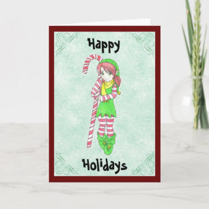 Christmas Elf Greeting Card
