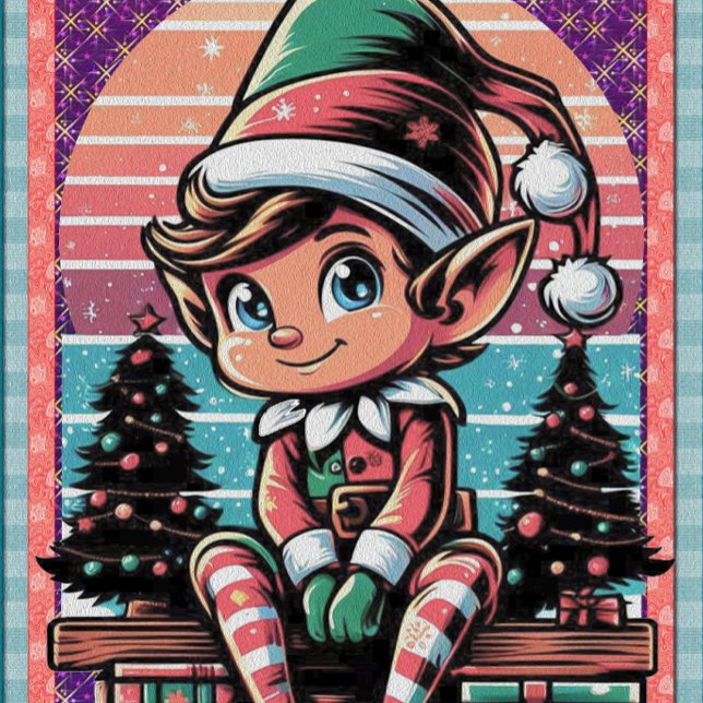 Christmas Elf Holiday Postcard (Christmas Elf)
