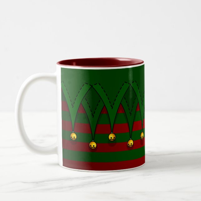 Christmas Elf Mugs Festive Fêtes Coupes de café de (Gauche)