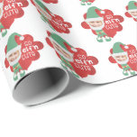 Christmas Elf One Photo SO ELFn CUTE Saying Wrapping Paper<br><div class="desc">A fun personalized Christmas holiday wrapping design featuring ONE photo of a child, parent, friend, pet or yourself dressed like an elf with the typography saying SO ELF'N CUTE. PHOTO TIP: Select a photo where the face is almost looking straight at the camera. Pre-crop your photo in an almost square...</div>