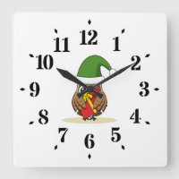 Christmas Elf Owl with Present