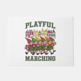 Christmas Elf Parade Doormat