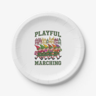 Christmas Elf Parade Paper Plate