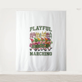 Christmas Elf Parade Tapestry