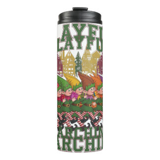 Christmas Elf Parade Thermal Tumbler