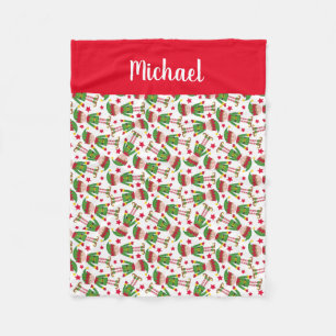 Christmas Elf Personalized  Fleece Blanket
