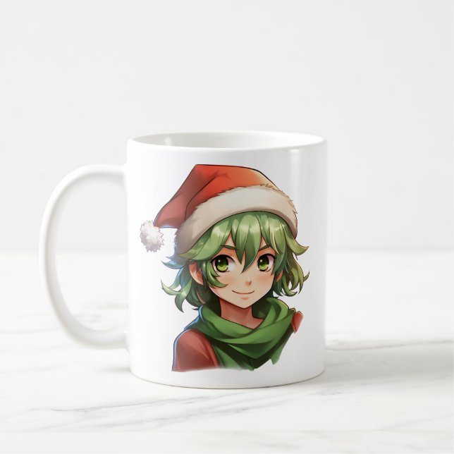 Christmas Elf Portrait Coffee Mug (Left)