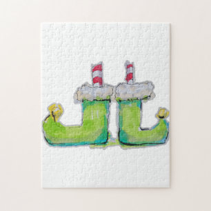 Christmas elf shoes jigsaw puzzle