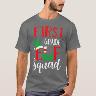 Christmas Elf Squad First Grade Teacher Top