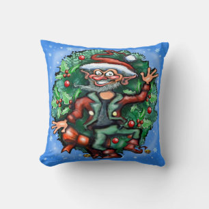 Christmas Elf Throw Pillow