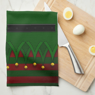 Christmas Elf Towel Custom Holiday Tea Towels
